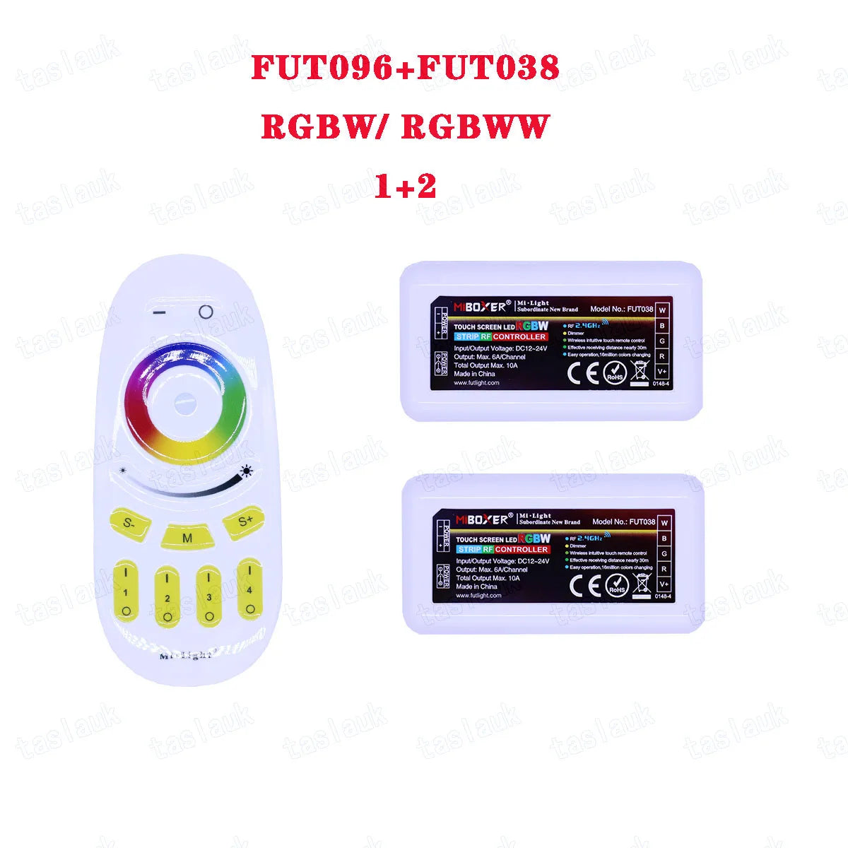 MiLight BOXER T4 B4  RGB CCT RGB RGBW CCT RGBWW FUT092 038 096 037 039 Controller DC12-24V RGB+CCT 4-Zone Touch Remote