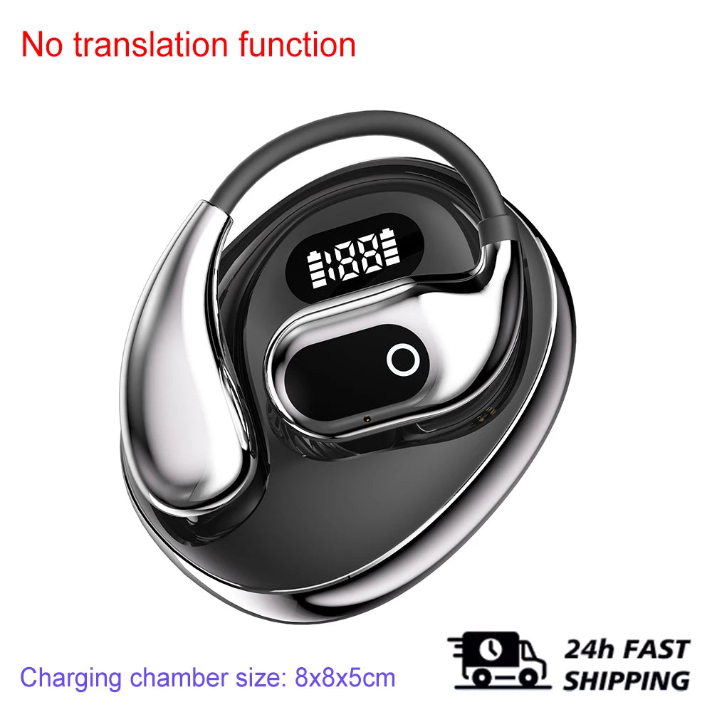 Ai Two-Way Real time Translators Earphone 144 Languages Wireless Bluetooth Smart Voice Translator Headphones For Travel Business by MVEnergo