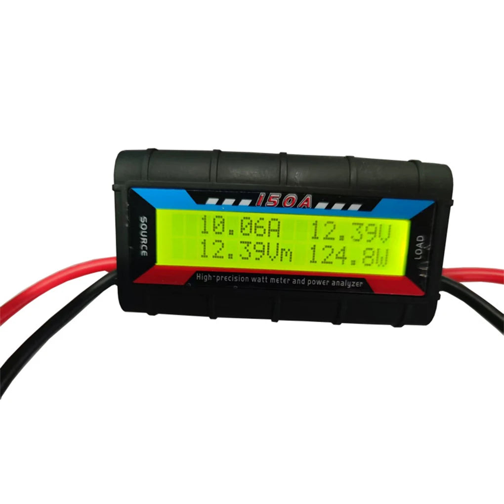 150A/200A Power Meter RC Model Aircraft Power Meter Analyzer Current Power Meter Solar Energy Tester with Photovoltaic Connector