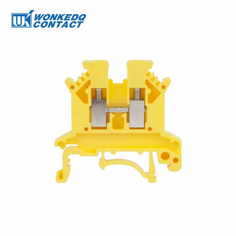 10Pcs UK 2.5 Terminal Block UK2.5B Screw Connection Connect Strip 2.5B 2.5mm² Cable Electrical Din Rail Wire Connector