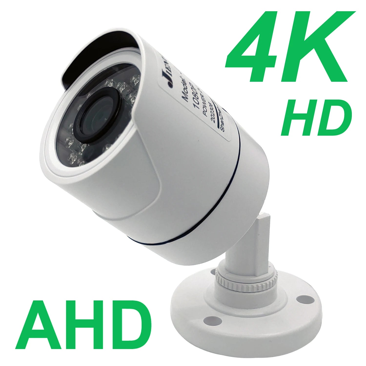 JIENUO 4K AHD Camera CCTV Security Surveillance Outdoor Waterproof Infrared NightVision Indoor CVI 1080P 5MP HD Home Cam Monitor by MVEnergo