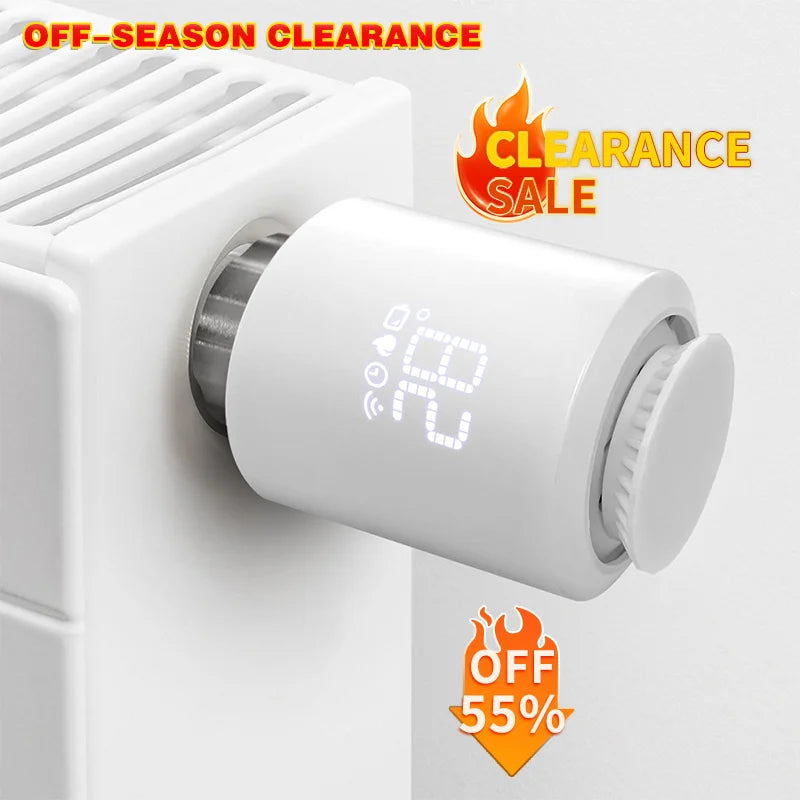 Tuya Zigbee 3.0 Thermostatic Valve Radiator Actuator Valve Zigbee Thermostatic Radiator Valve Head Temperature Controller Alexa