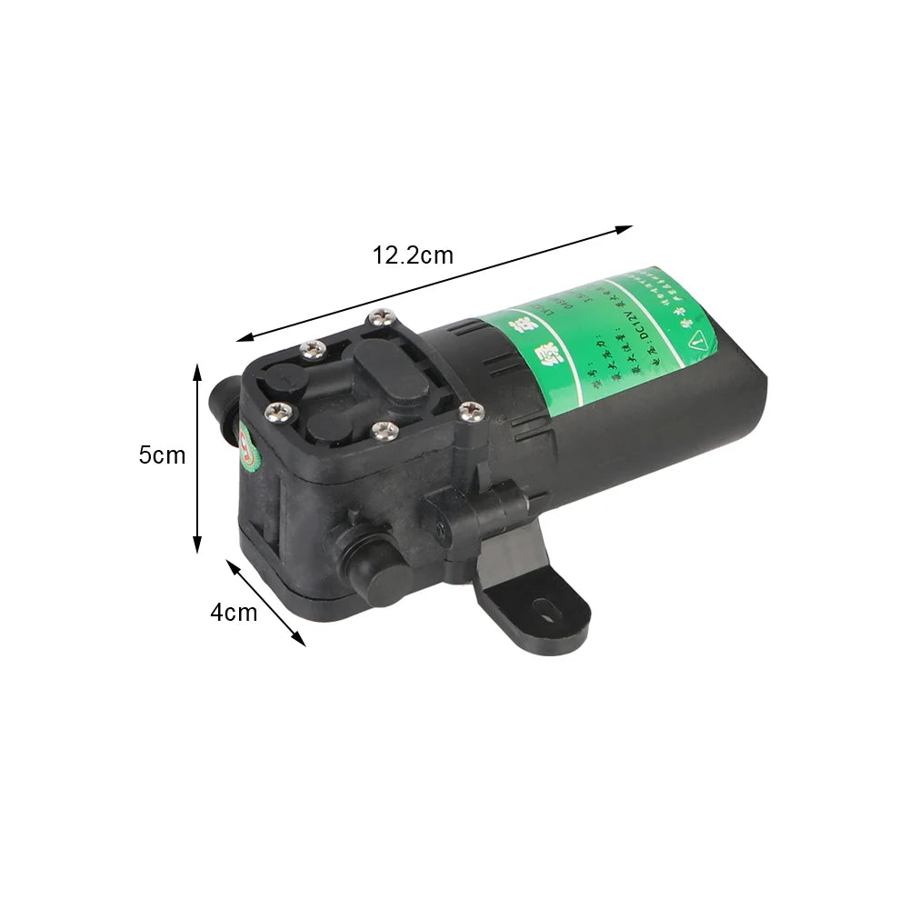 Micro High Pressure Diaphragm Agricultural Electric Water Pump 3.5L/min DC12V Water Spray Car Wash Durable