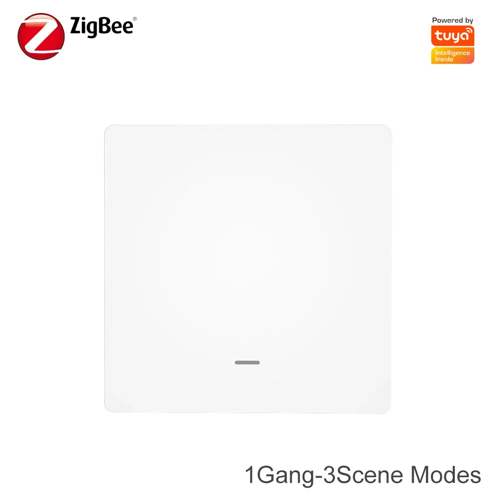 Tuya Zigbee 3.0 Smart Scene Button Switch 1/2/3 Gang Smart Home Wireless Push Remote Controller Battery Powered Devices Linkage by MVEnergo